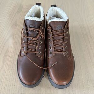 Timberland Men’s Davis Square Warm Lined Chukka Rust Leather Size 10